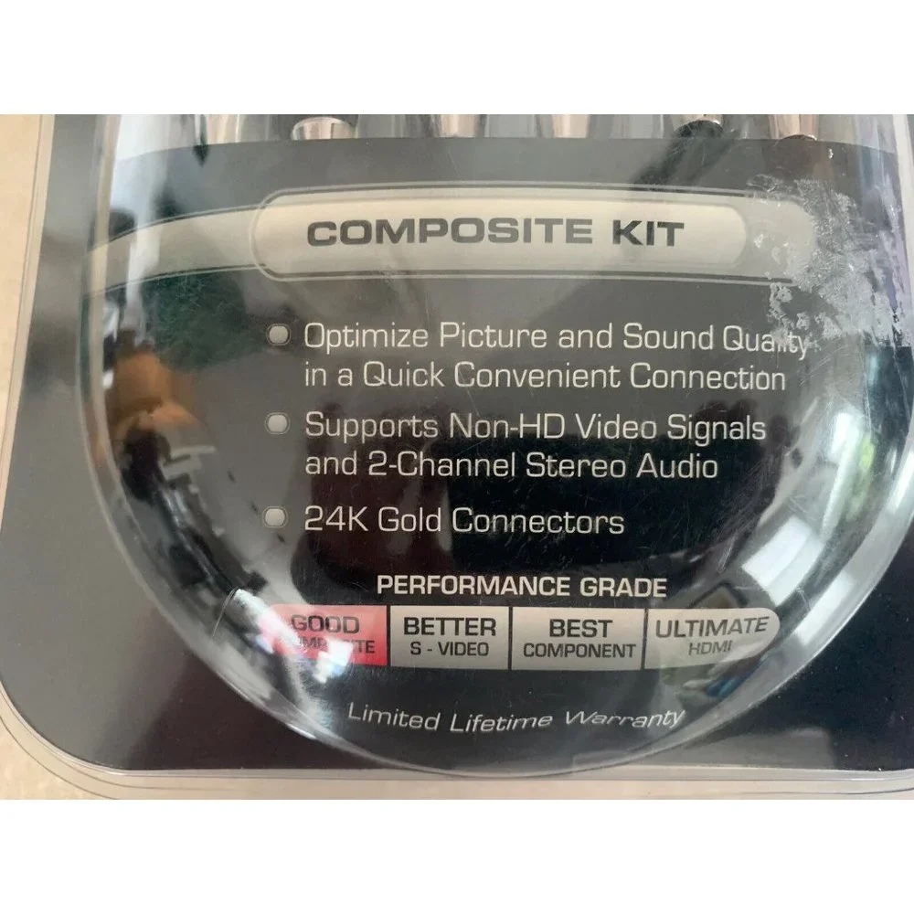 NEXXTECH ULTIMATE COMPOSITE VIDEO AND 2 CHANNEL AUDIO KIT NEW IN BOX ~102